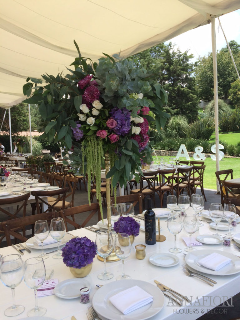 decoración de boda en jardían
