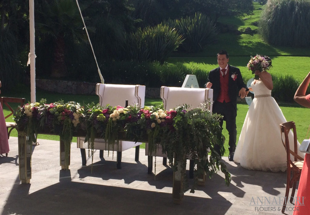 decoración de mesa de novios by Annafiori